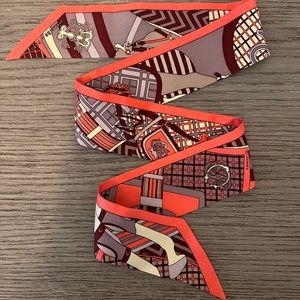 HERMES Silk Twilly —100% AUTHENTIC